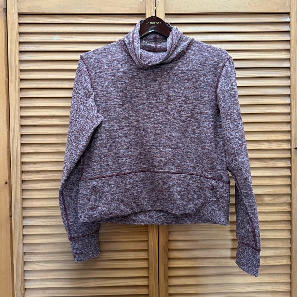 Lululemon Athletica burgundy Ready to Rulu pullover size 4